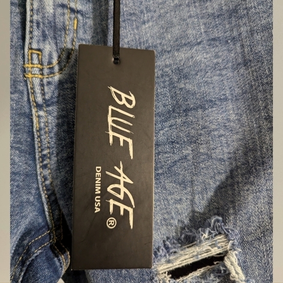 NWT Blue Age Distressed Skinny Jeans Size 7 - Picture 6 of 12